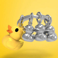 Metalmorphose Keychain Duck and His 3 Little Ones