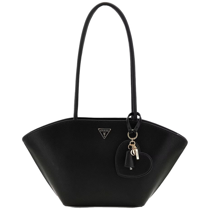 Guess Bolena Shoulder Bag Saffiano Black