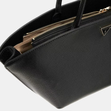 Guess Bolena Shoulder Bag Saffiano Black