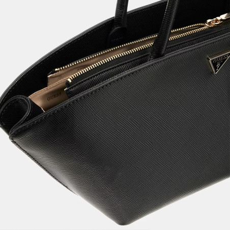 Guess Bolena Shoulder Bag Saffiano Black