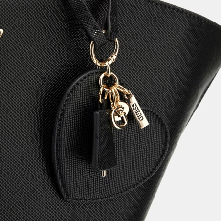 Guess Bolena Shoulder Bag Saffiano Black
