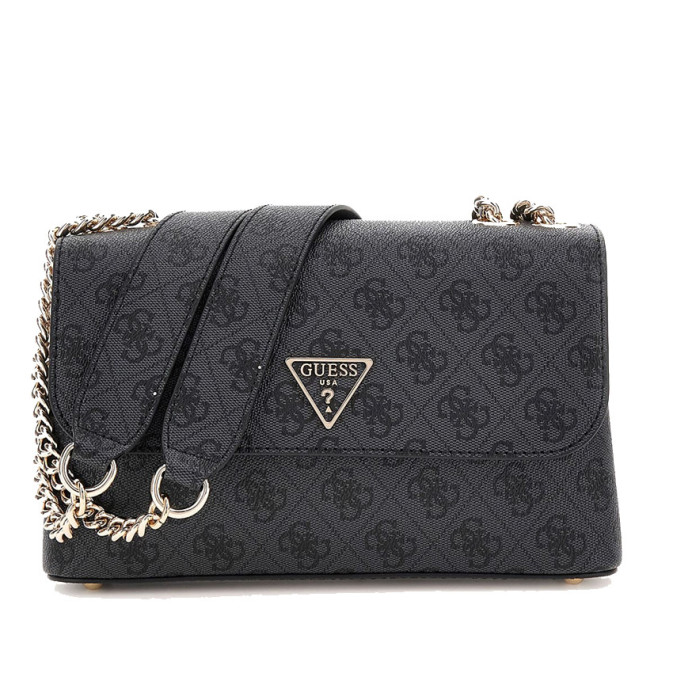 Guess Eco Erica Trolley Bag Logo 4g Coal Logo
