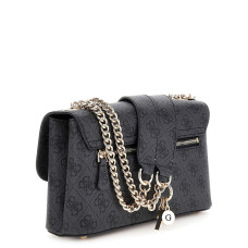 Guess Eco Erica Trolley Bag Logo 4g Coal Logo