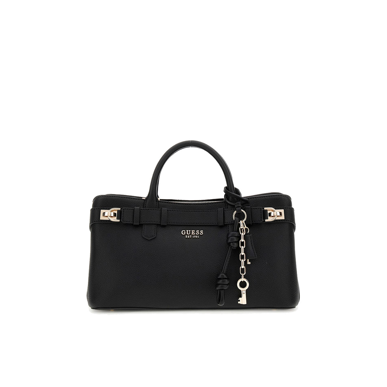 Guess Gregoria Handbag Baguette Grained Black