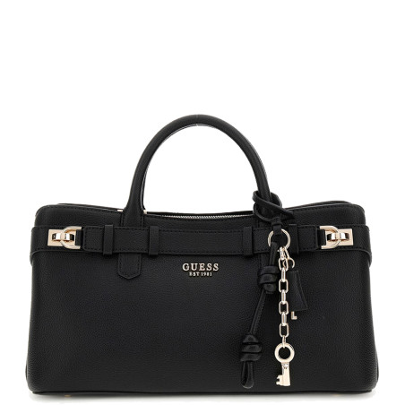 Guess Gregoria Handbag Baguette Grained Black
