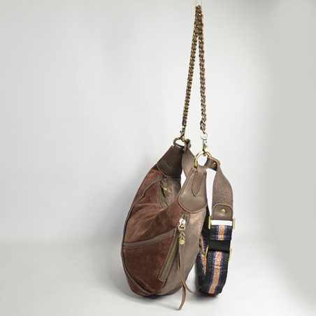 Mila Louise Rubina NG Shoulder Bag Demi Lune Brown