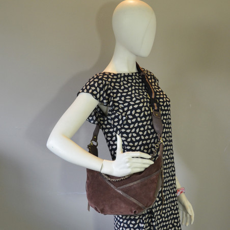 Mila Louise Rubina NG Shoulder Bag Demi Lune Brown