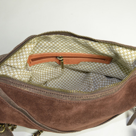 Mila Louise Rubina NG Shoulder Bag Demi Lune Brown