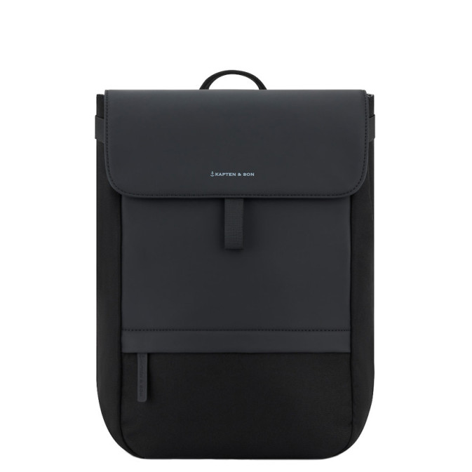 Kapten & Son Fyn 16" All Black Laptop Backpack