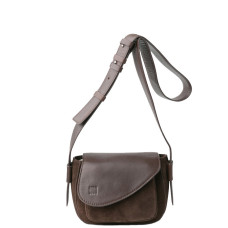 Biba Blunt Crossbody Bag Dark Brown