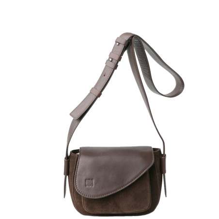 Biba Blunt Crossbody Bag Dark Brown