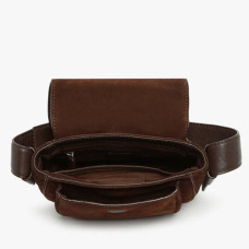 Biba Blunt Crossbody Bag Dark Brown
