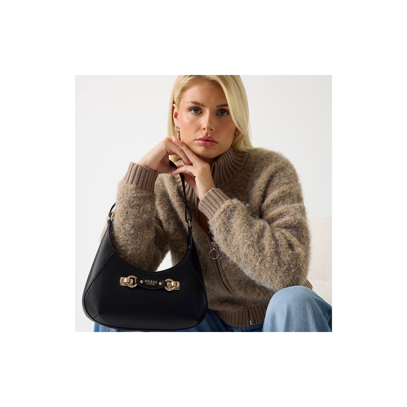 Guess Mimina Sac d'Epaule Black