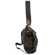 Biba Clint Satchel in Dark Brown Leather CLT1L