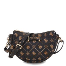 Guess Silia Trolley Bag Logo 4G Dark Brown