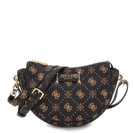 Guess Silia Trolley Bag Logo 4G Dark Brown