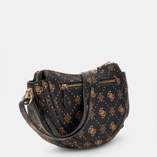 Guess Silia Trolley Bag Logo 4G Dark Brown