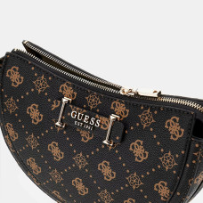 Guess Silia Trolley Bag Logo 4G Dark Brown