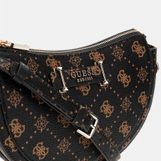 Guess Silia Trolley Bag Logo 4G Dark Brown