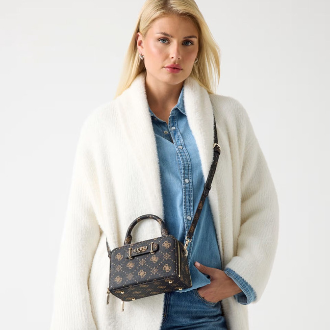 Sac à Main Guess Marciano Double Face Noir/marron, Grande Taille, Occasion - Achat US