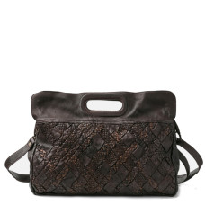 Biba Kanab Handbag and Shoulder Bag KAN1L Bone Brown