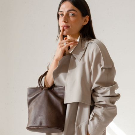 Biba Oasis Bucket Bag Dark Brown