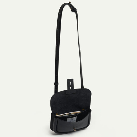 Bleu de Chauffe Carbure Crossbody Bag Amber Brown