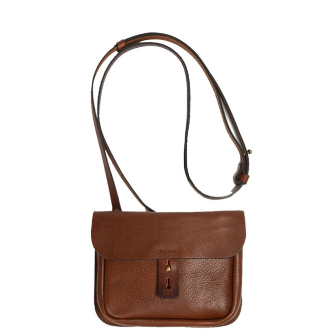 Bleu de Chauffe Carbure Crossbody Bag Amber Brown