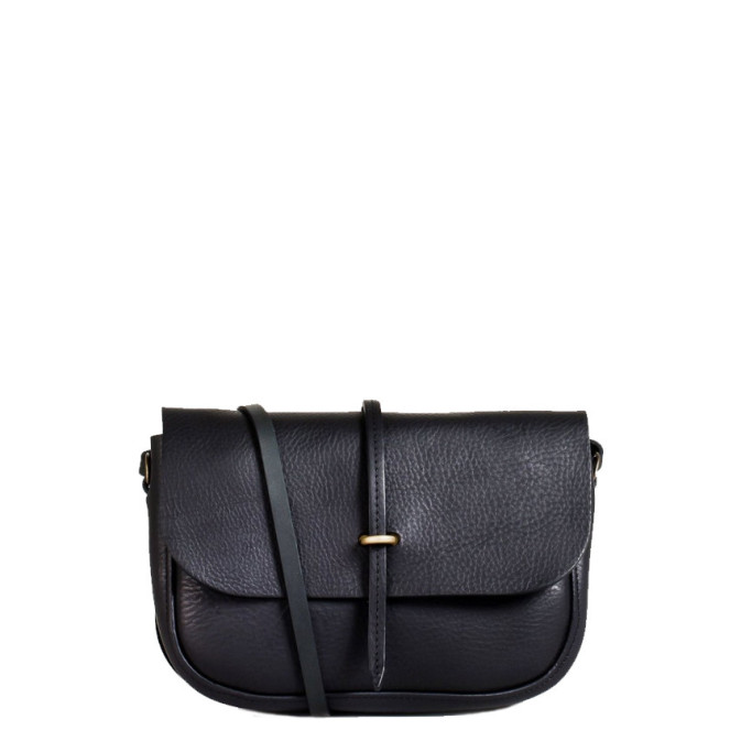 Bleu de Chauffe Pastiche Small Black Postman Bag