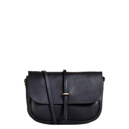 Bleu de Chauffe Pastiche Small Black Postman Bag