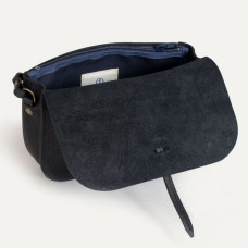 Bleu de Chauffe Pastiche Small Black Postman Bag