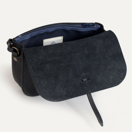 Bleu de Chauffe Pastiche Small Black Postman Bag