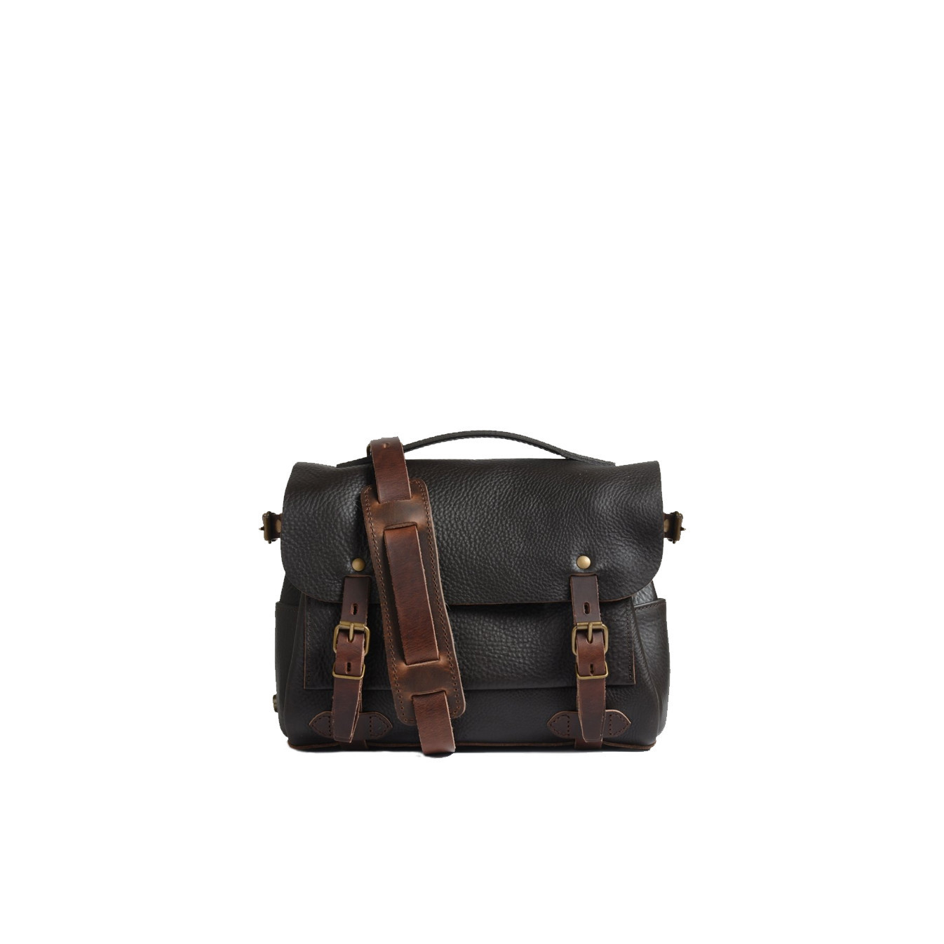 Blue de Chauffe Eclair S Postman Bag Brown