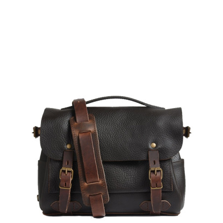 Blue de Chauffe Eclair S Postman Bag Brown