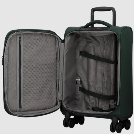 Jump Monthelys 67cm 4-Wheel Expandable Suitcase in Pine Green