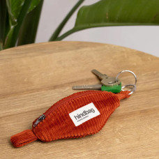 Hindbag Côme Keychain Banana Bag Velvet Brick