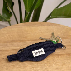 Hindbag Côme Keychain Banana Bag Velvet Navy