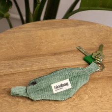 Hindbag Côme Keychain Banana Bag Velvet Water Green