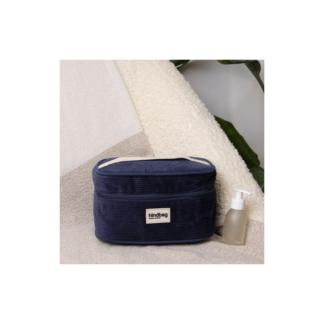 Hindbag Gaspard Petit Vanity Velvet Navy