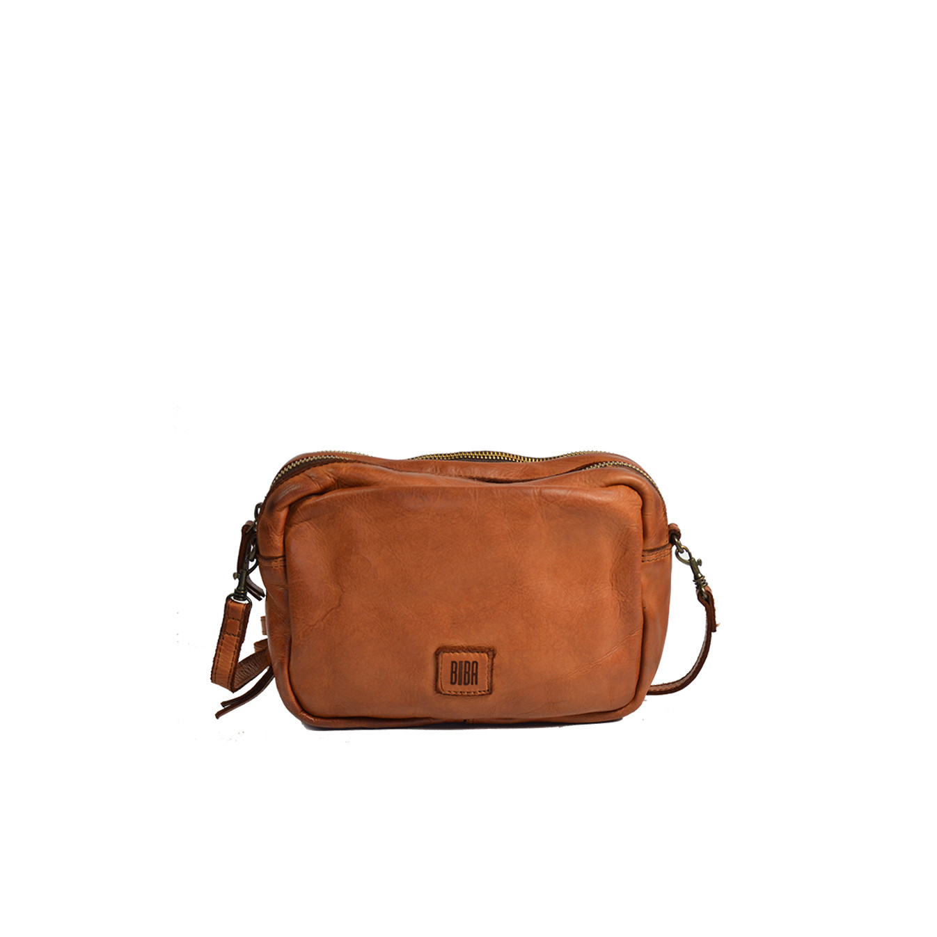 Biba Boston Shoulder Bag in Cowhide Leather BT32 Cuero