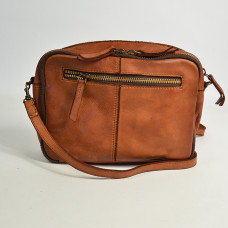 Biba Boston Shoulder Bag in Cowhide Leather BT32 Cuero