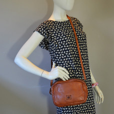Biba Boston Shoulder Bag in Cowhide Leather BT32 Cuero