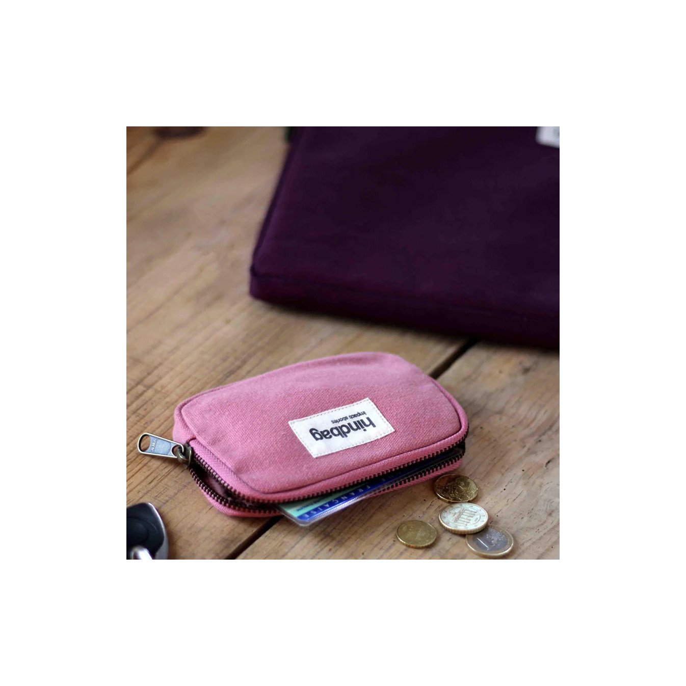 Hindbag Lili Small Coin Purse Rose Blush