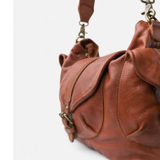 Biba Clint Satchel in Vachetta Leather CLT1L Cuero