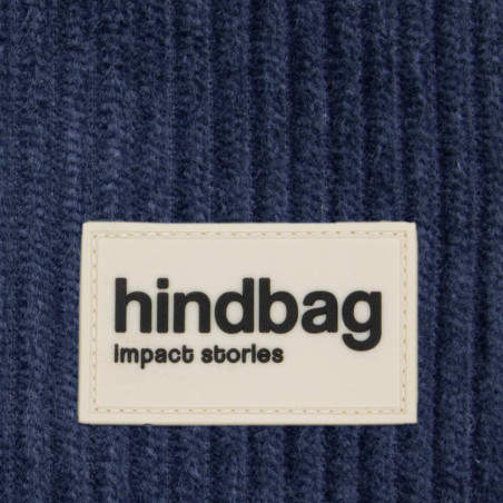 Hindbag Lili Small Coin Purse Velvet Navy