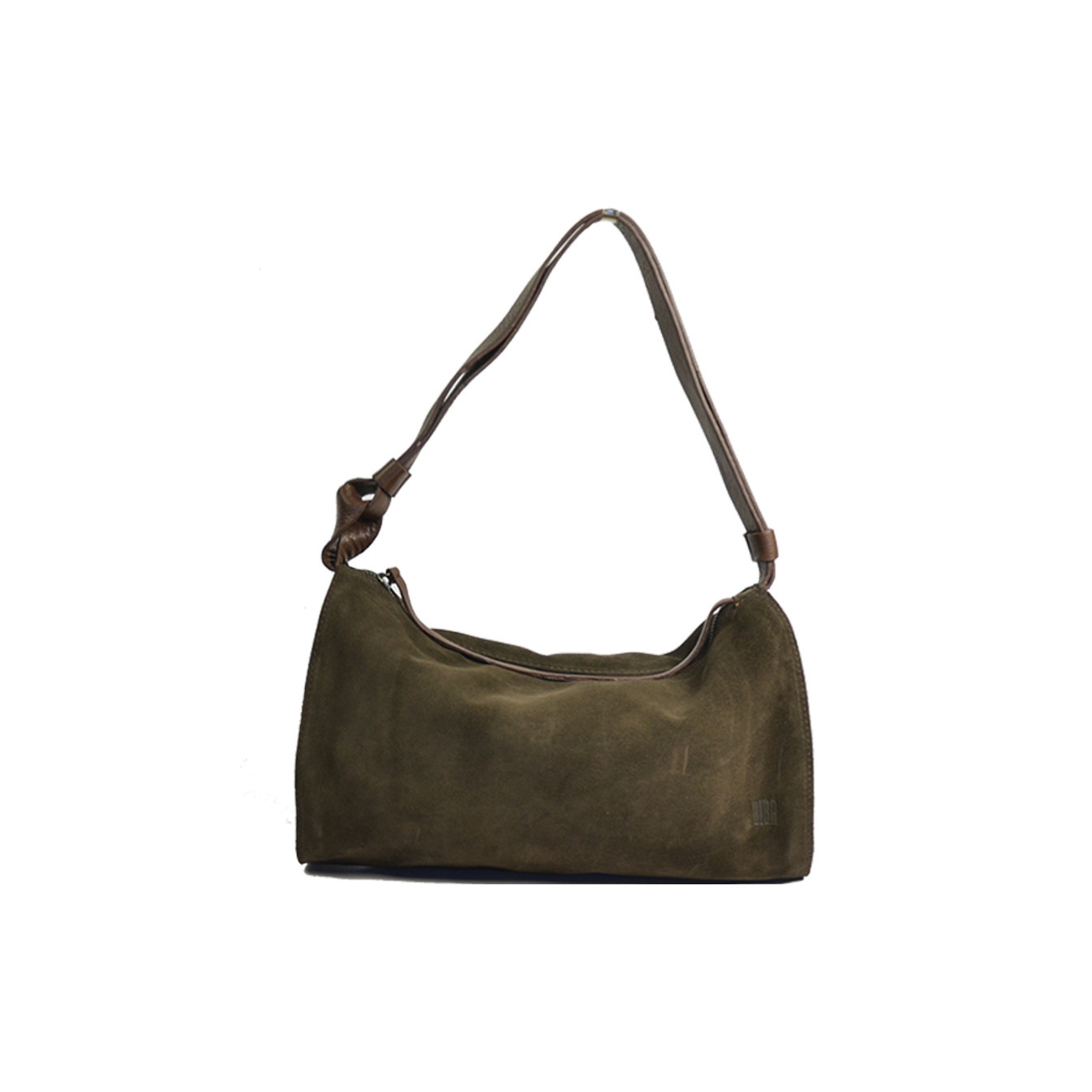 Biba Beaver Velour Leather Satchel BEV2L Fawn Brown