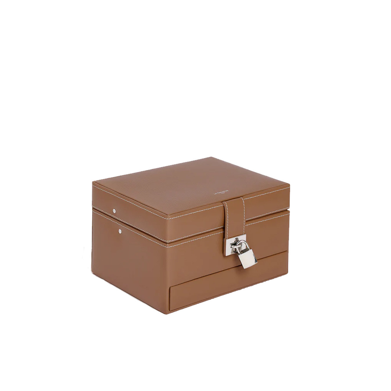 Le Tanneur Automatic Jewelry Box Natural Leather