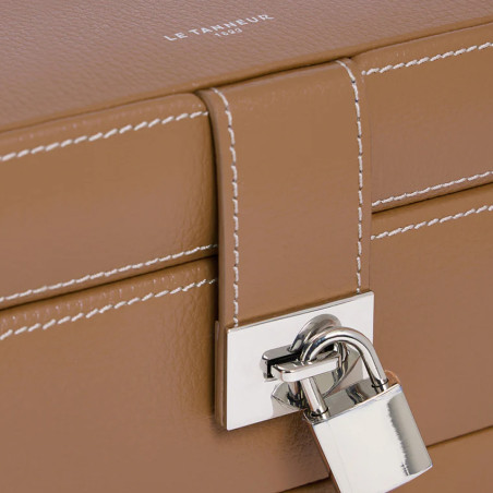 Le Tanneur Automatic Jewelry Box Natural Leather