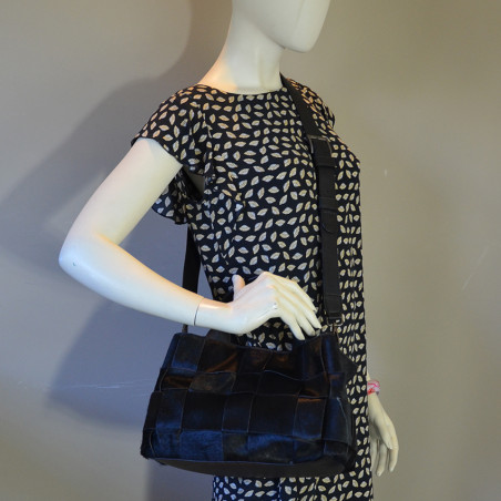 Biba Wann Bowling Bag Cowhide WAN3L Black