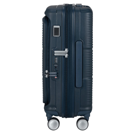 Samsonite Paralux 55cm Midnight Navy 4-Wheel Expandable Suitcase